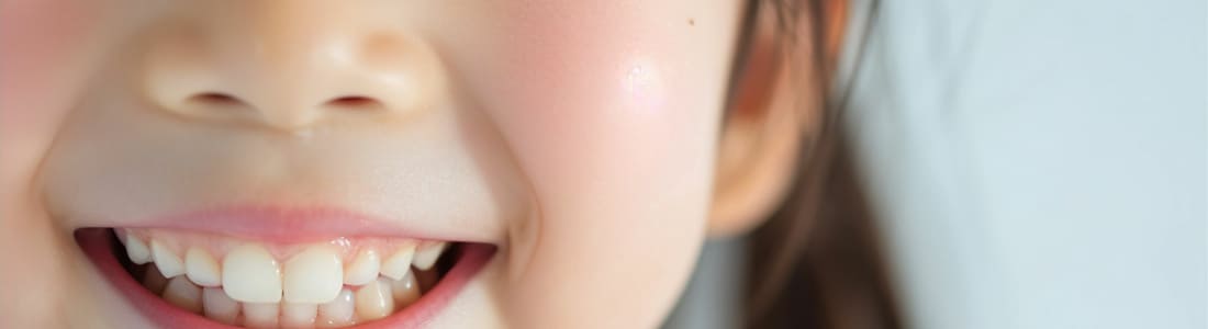 歯並びがきれいな子供